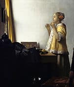 Johannes Vermeer, Young woman with a Pearl Necklace,1664
