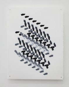 Jan Tichy, Type 15  ,2015, Screen print, acrylic on paper, 74x57 cm
