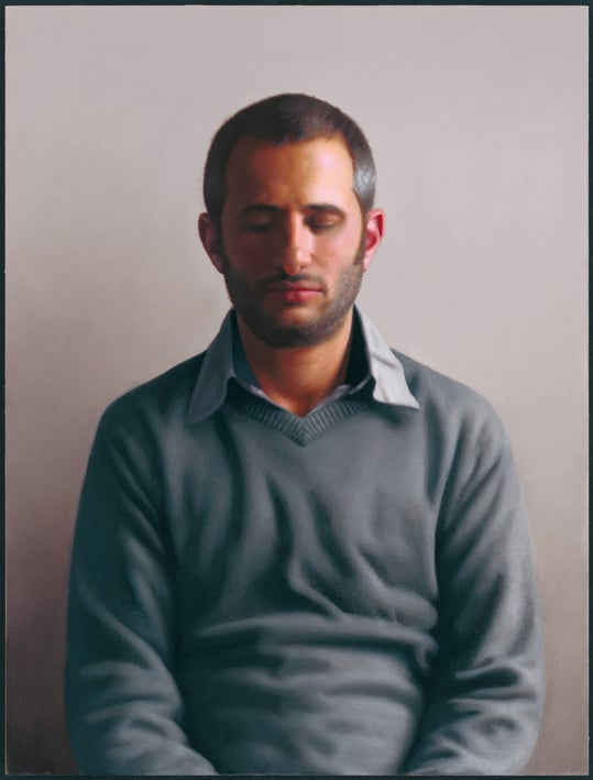 Self-Portait with eyes closed Aram Gershuni in Partial Portrait: Fragmented Identities