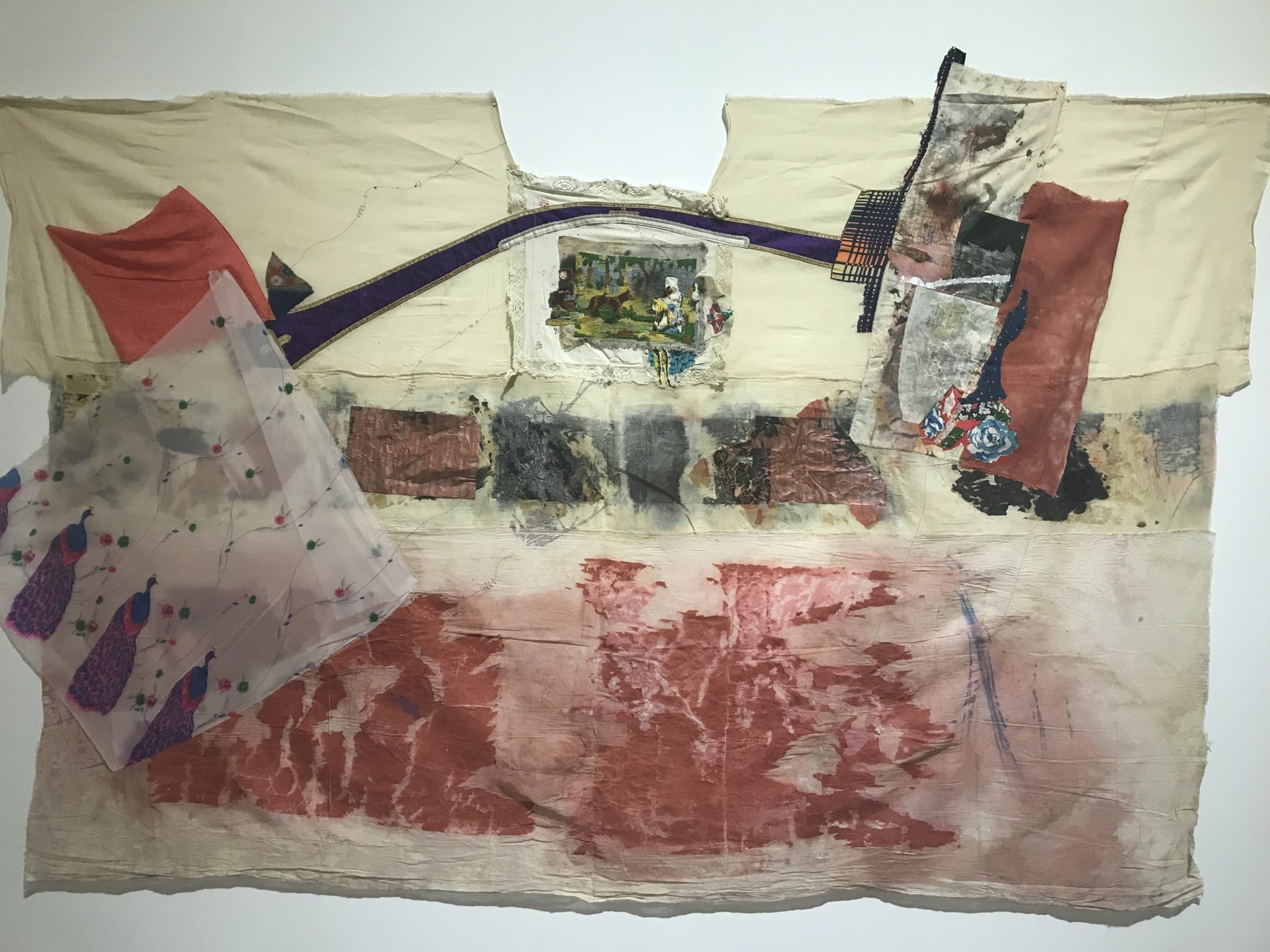 Pamela Levy Untitled (Red Riding Hood), 1978–1979 mixed media and collage on canvas, 195x320 Collection Helena and Yuval Levy, Tel Aviv